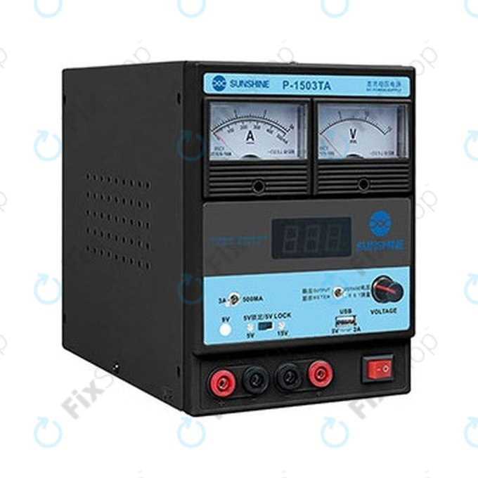 Sunshine P-1503TA - Prilagodljivi napajajući izvor (0-15V, 0-3A)