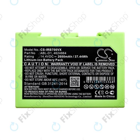 iRobot Roomba e-series, i-series - Baterija ABL-D1, 4624864, ABL-D2 2600mAh HQ