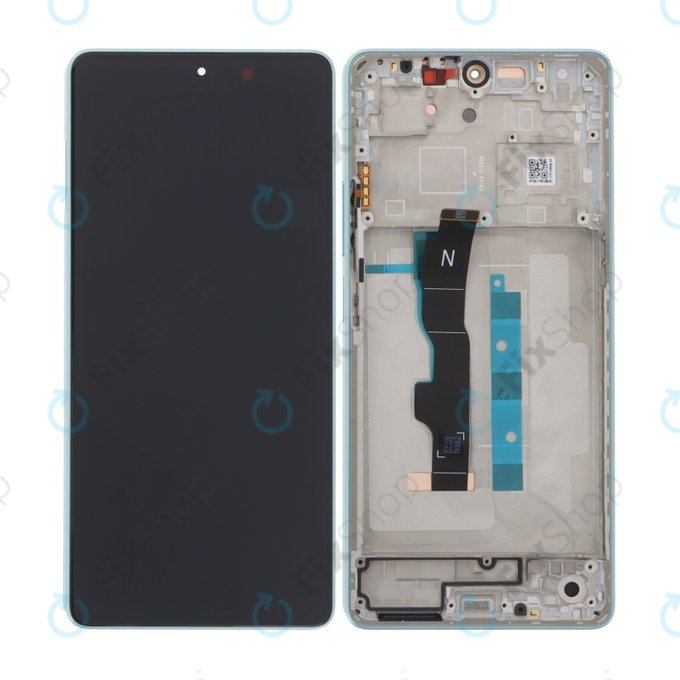 Xiaomi Redmi Note 13 5G 2312DRAABC - LCD zaslon + zaslon osjetljiv na dodir + okvir (Ocean Teal) TFT