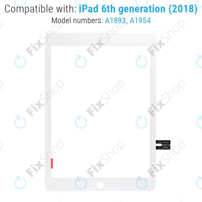 Apple iPad (6. generacija 2018.) - Zaslon osjetljiv na dodir (bijeli)