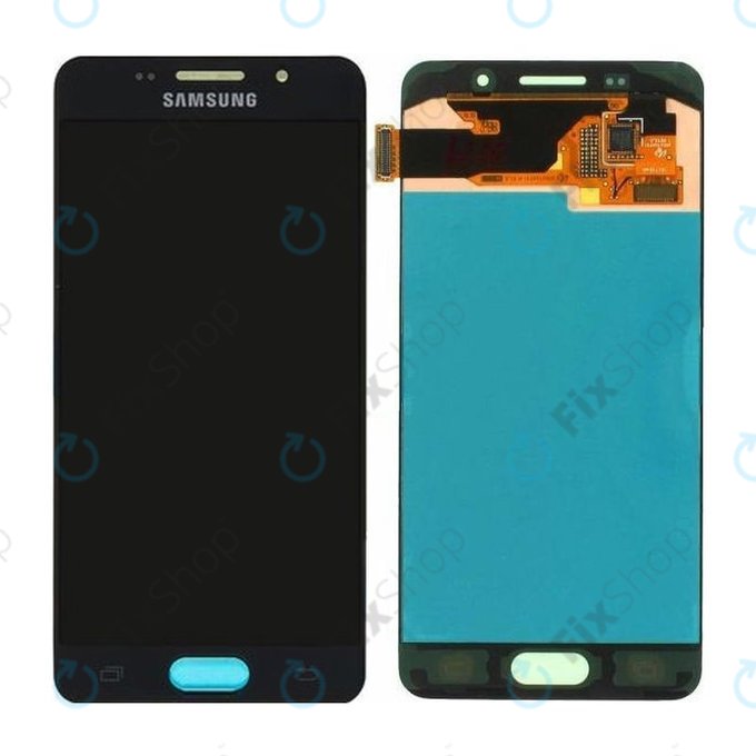 Samsung Galaxy A3 A310F (2016) - LCD zaslon + zaslon osjetljiv na dodir (crni) - GH97-18249B, GH97-19803B Originalni servisni paket