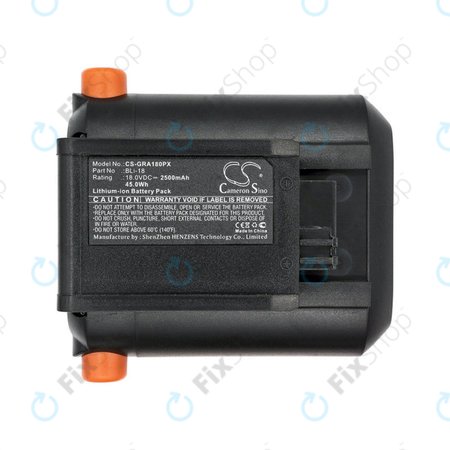 Baterija za Gardena Accu Hedge, Accujet, Comfortcut Li-18, Easycut, Trimmer Easycut Li-18, 2500mAh, Li-Ion, 18V, BLi-18, HQ