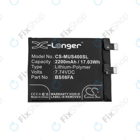Baterija za  Xiaomi Black Shark 4, 2200mAh, Li-Pol, 7.74 V, BS08FA, HQ