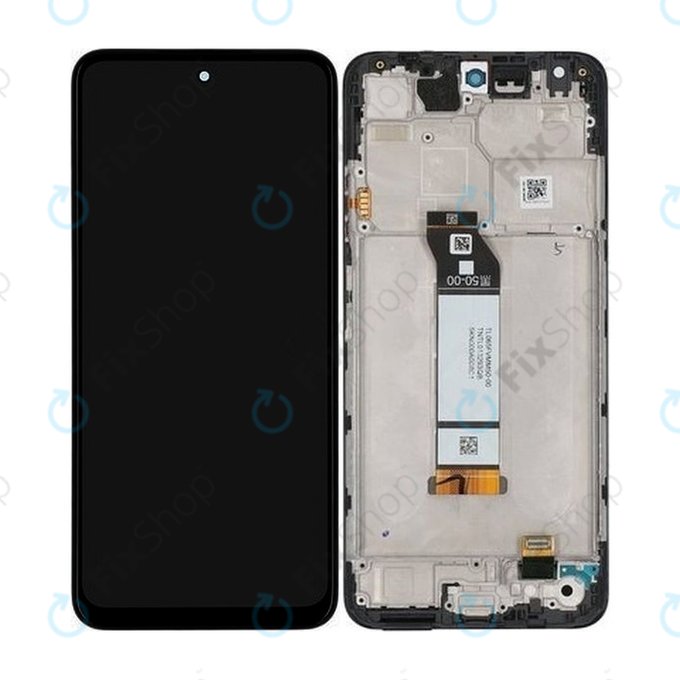 Xiaomi Redmi Note 10 5G - LCD zaslon + zaslon osjetljiv na dodir + okvir (grafitno siva) - 5600020K1900 Originalni servisni paket
