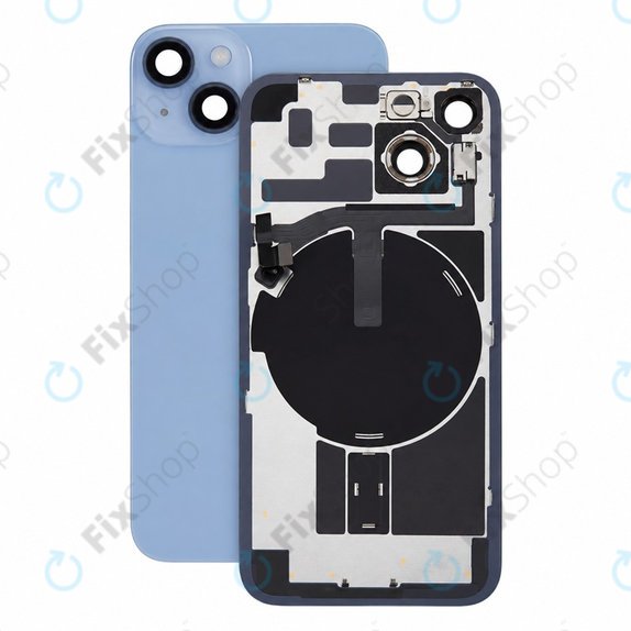 Staklo stražnjeg kućišta za iPhone 14, Blue, Pulled A
