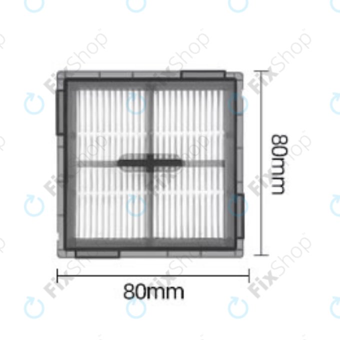 HEPA filter, 2 kom za Xiaomi Roborock Q10-series, S8 Pro, S8 Pro Plus