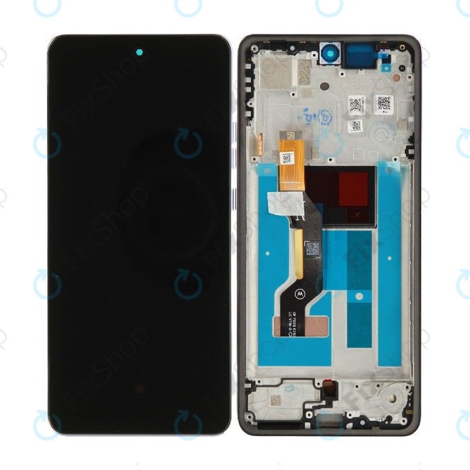 Zaslon za Motorola Moto G86 5G, Zaslon osjetljiv na dodir s okvirom, Cosmic Sky, 5D68C30475, Genuine Service Pack
