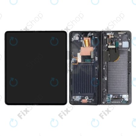 Samsung Galaxy Z Fold 5 F946B - LCD zaslon + zaslon osjetljiv na dodir + okvir (Phantom Black) - GH82-31842A Genuine Service Pack