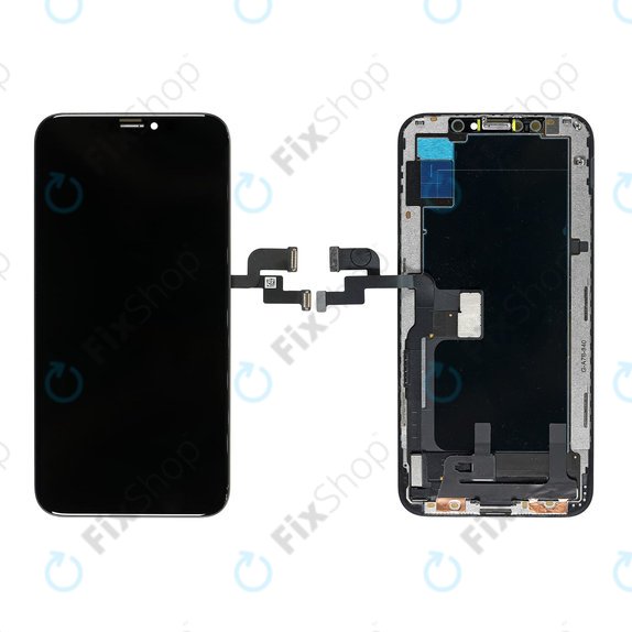 Zaslon Soft OLED za iPhone XS, Dodirni ekran s okvirom, FixPremium