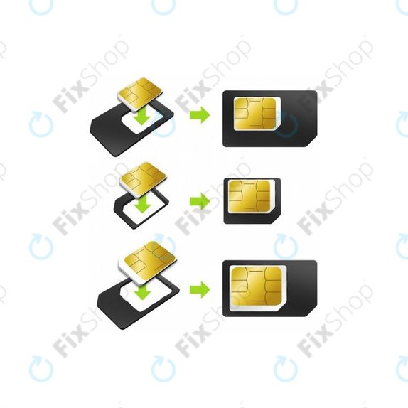 SIM adapter 3u1 (NanoSIM, MicroSIM, MiniSIM) + otvarač SIM utičnice
