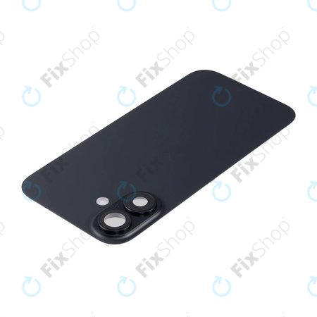 Apple iPhone 16 Plus - Stražnje staklo kućišta + staklo kamere + metalni okvir + Magsafe magnet (Black)