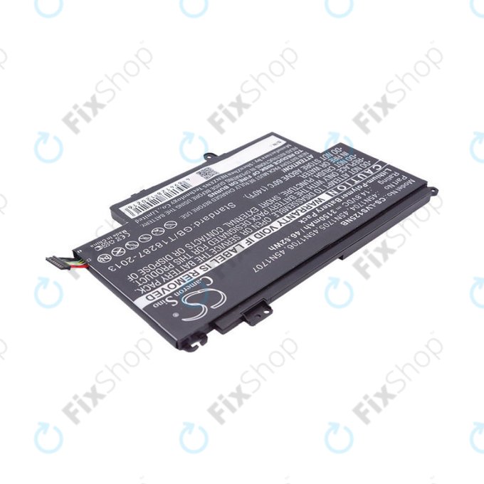 Baterija za Lenovo ThinkPad Yoga 12, Yoga S1, 3150mAh, Li-Pol, 14.8V, 45N1704, HQ
