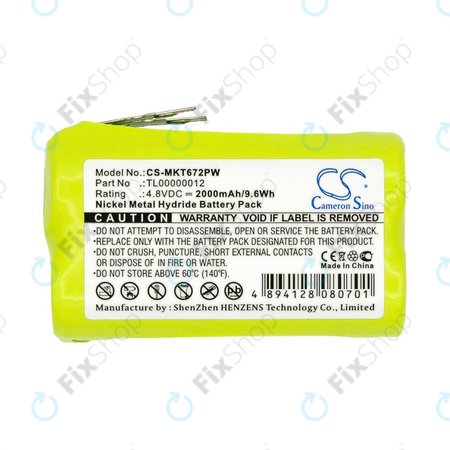 Baterija za Makita 6722D, 6723DW, 2000mAh, Ni-MH, 4.8V, TL00000012, HQ