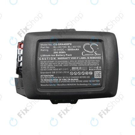 Baterija za Gardena Powercut Li40/30, Powermax Li-40/41, 5000mAh, Li-Ion, 40V, BLi-40/160, BLi-40/100, HQ