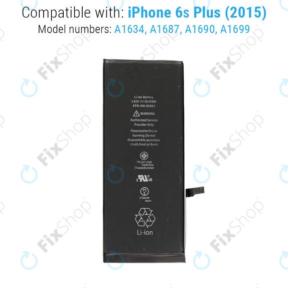Baterija za iPhone 6S Plus, 2750mAh