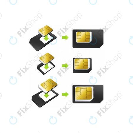 SIM adapter 3u1 (NanoSIM, MicroSIM, MiniSIM) + otvarač SIM utičnice