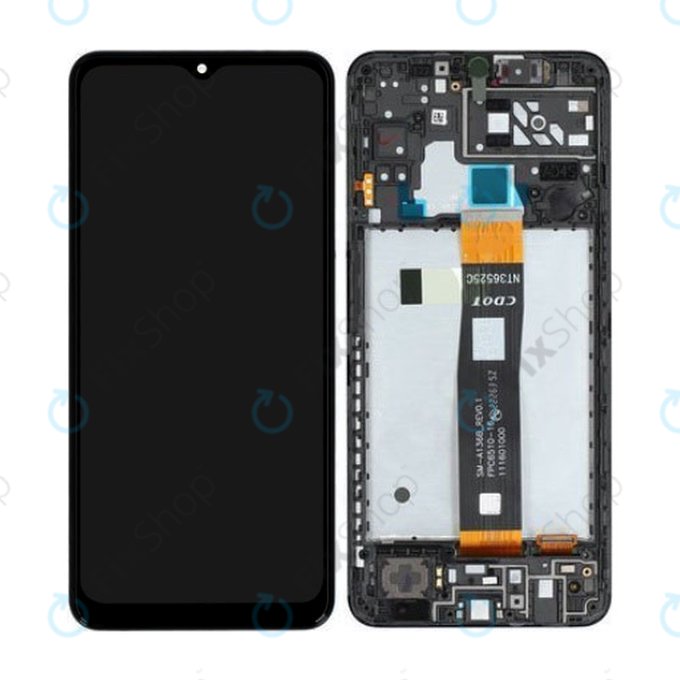 Samsung Galaxy A04S A047F - LCD zaslon + zaslon osjetljiv na dodir + okvir (crni) - GH82-29805A Originalni servisni paket