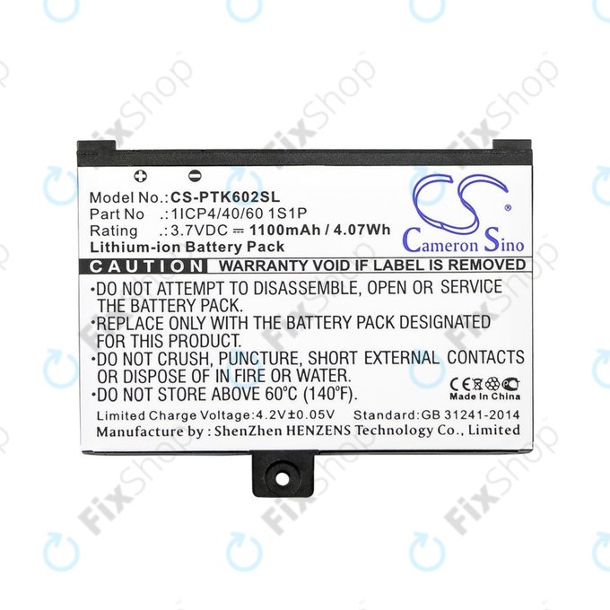 PocketBook Pro 602, 603, 612, 902, 903, 912, 920, 920.W - Baterija 1ICP4/40/60 1S1P 1100mAh HQ