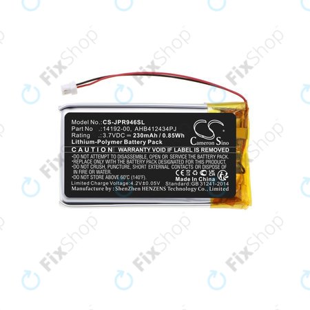 Baterija za Jabra Pro 9400, 9450, 9460, 9465, 9470, 230mAh, Li-Pol, 3.7V, 14192-00, HQ