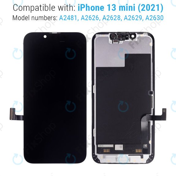 Apple iPhone 13 Mini - LCD zaslon + zaslon osjetljiv na dodir + okvir Refurbished
