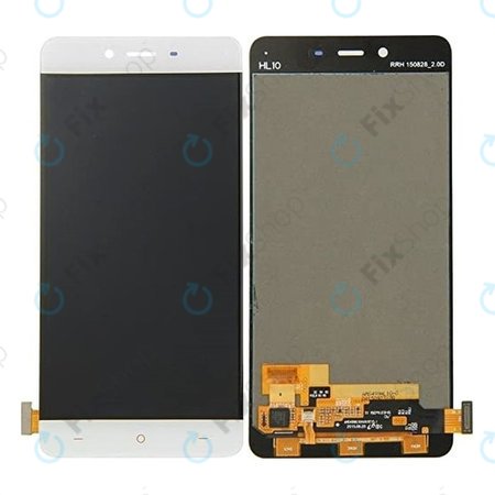 OnePlus X - LCD zaslon + zaslon osjetljiv na dodir (White) TFT