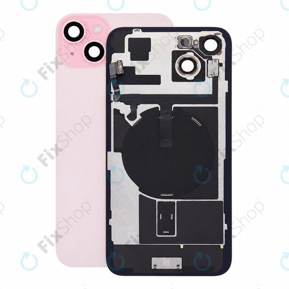Staklo stražnjeg kućišta za iPhone 15 Plus, Pink, Pulled A