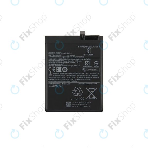 Xiaomi Mi 10T 5G, Mi 10T Pro 5G - Baterija BM53 5000mAh
