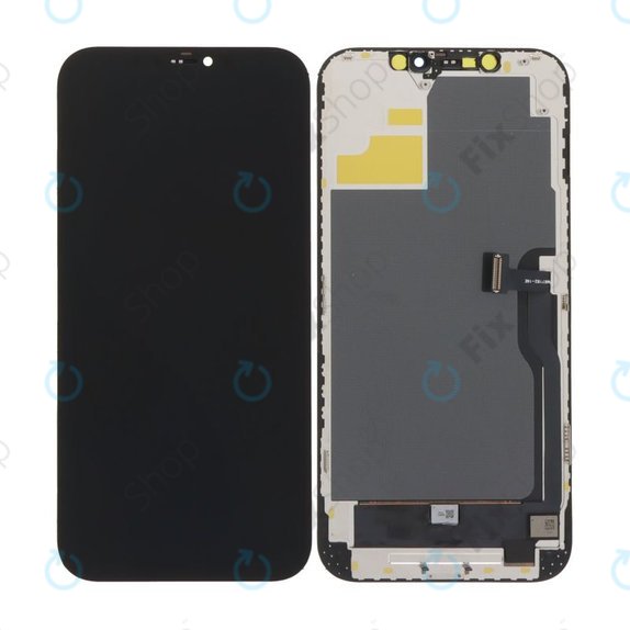 Zaslon Soft OLED za iPhone 12 Pro Max - Dodirno staklo + Okvir, DIAGNOSTIC