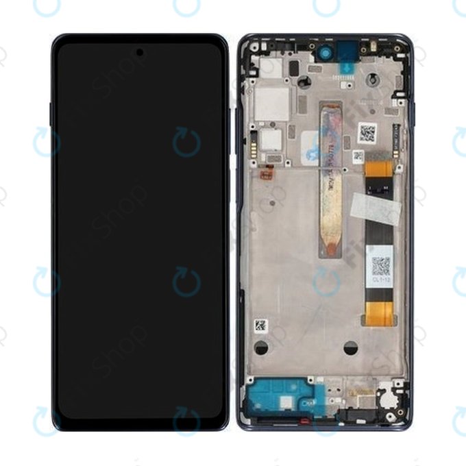 Motorola Moto G200 XT2175 - LCD zaslon + zaslon osjetljiv na dodir + okvir (zvjezdano plava) - 5D68C20181 Originalni servisni paket