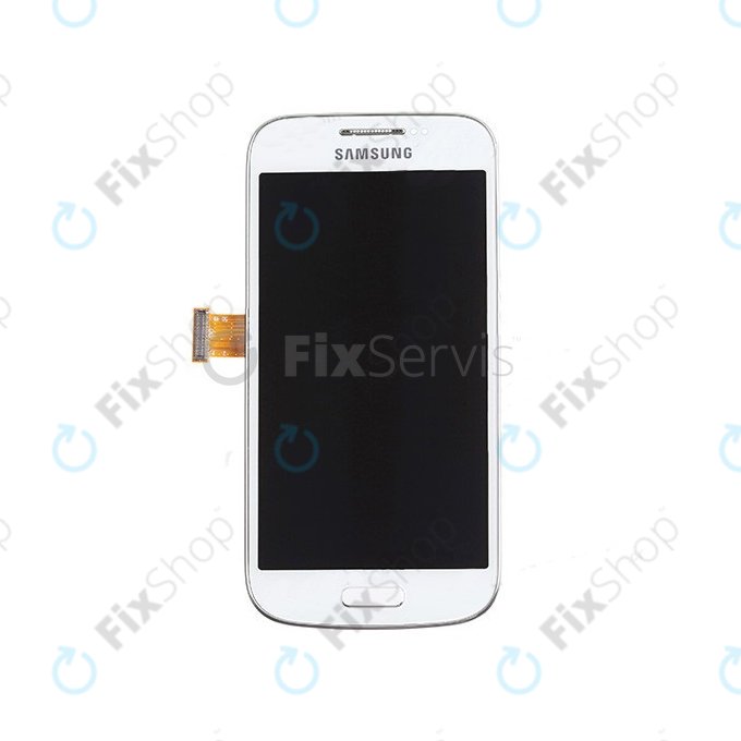 Samsung Galaxy S4 Mini i9195 - LCD zaslon + zaslon osjetljiv na dodir + okvir (White Frost) - GH97-14766B Genuine Service Pack