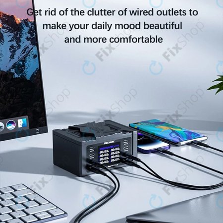 Mechanic V-Power 8 Pro - USB servisna stanica za punjenje s USB-C i USB 3.0