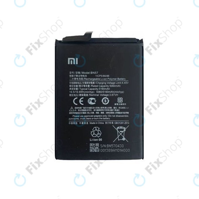 Xiaomi Poco X3 NFC, X3 Pro - Baterija BN57 5160mAh - 460200003J1G Genuine Service Pack