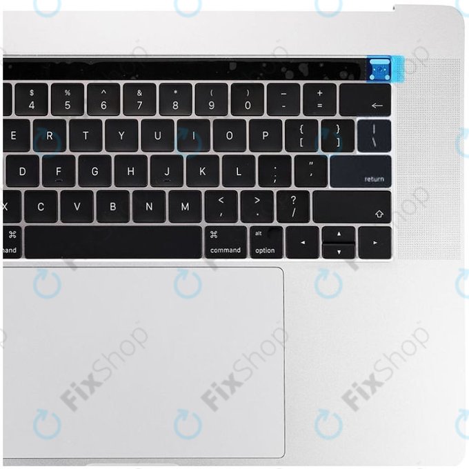 Apple MacBook Pro 15" A1707 (kasno 2016. - Sredina 2017.) - Gornji okvir tipkovnice + tipkovnica US + mikrofon + trackpad + zvučnici (srebrni)