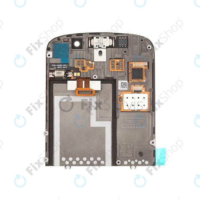 Blackberry Q10 - LCD zaslon + zaslon osjetljiv na dodir + okvir (Black) TFT