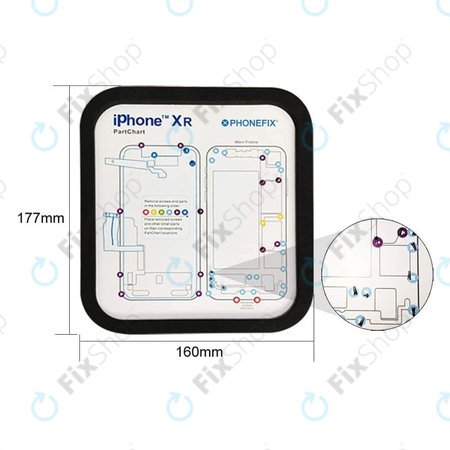 Magnetska podloga za vijke za iPhone 6 - 11 Pro Max