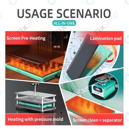 Nasan - Kompaktna grijna podloga za demontažu LCD ekrana