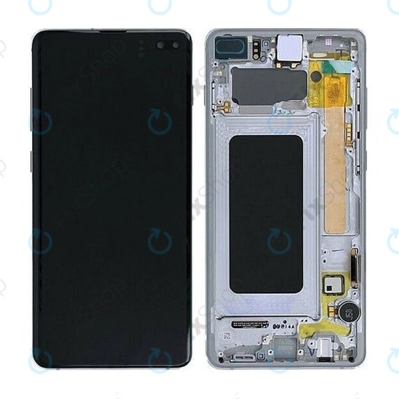Samsung Galaxy S10 Plus G975F - LCD zaslon + zaslon osjetljiv na dodir + okvir (Prism Black) OLED