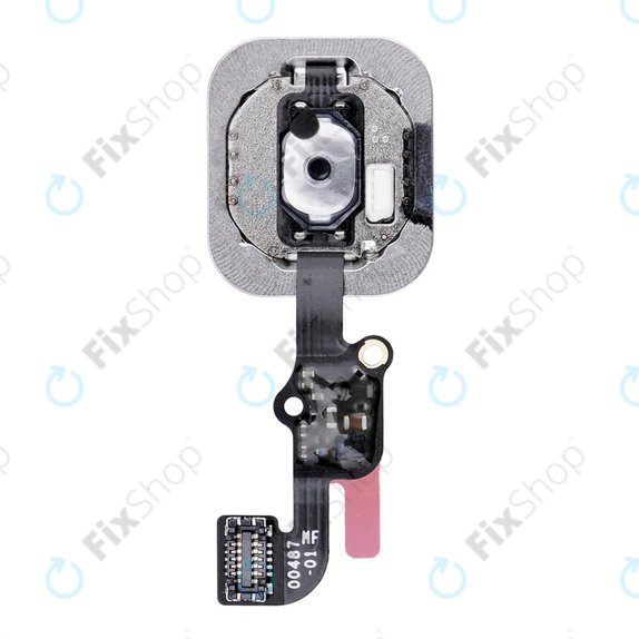 Apple iPhone 6S, 6S Plus - Tipka Home + Flex kabel (srebrni)