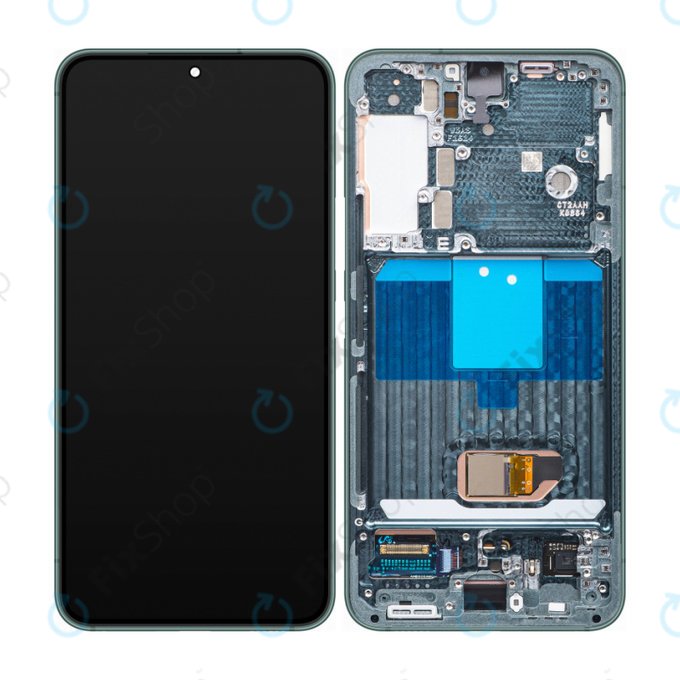 Samsung Galaxy S22 S901B - LCD zaslon + zaslon osjetljiv na dodir + okvir (zeleni) - GH82-27520C, GH82-27521C Originalni servisni paket