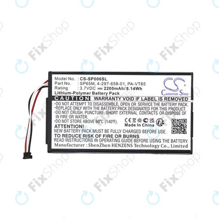 Baterija za Sony PS Vita, 2200mAh, Li-Pol, 3.7V, SP65M, HQ