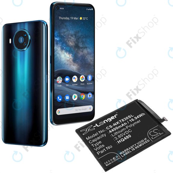 Baterija za Nokia 8.3 2020 5G, 4400mAh, Li-Pol, 3.85V, HQ480, HQ