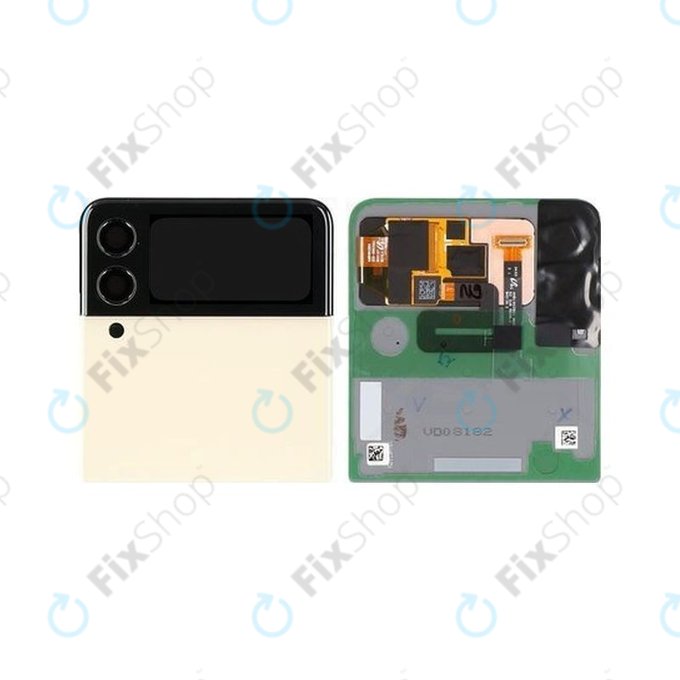 Samsung Galaxy Z Flip 3 F711B - LCD zaslon + zaslon osjetljiv na dodir + okvir (vanjski) (Cream) - GH97-26773B Genuine Service Pack