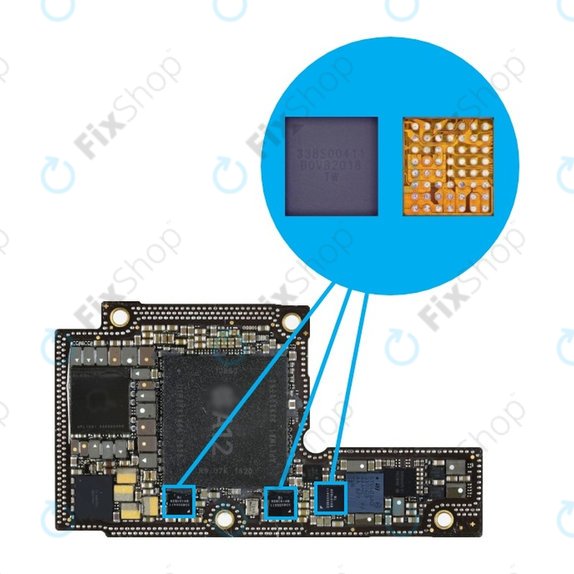 Apple iPhone XR, XS, XS Max, 11, 11 Pro, 11 Pro Max - Mali audio IC 338S00411