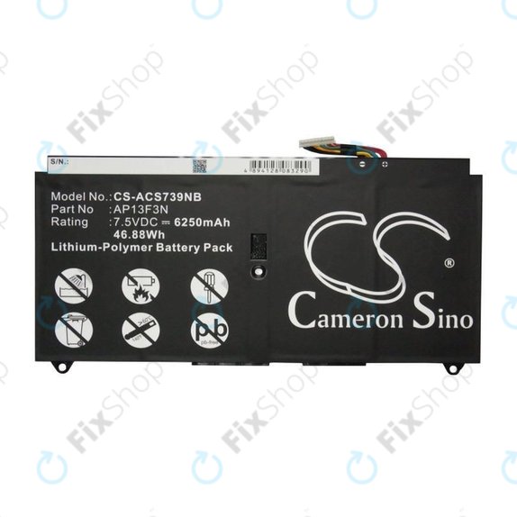 Baterija za Acer Aspire S7, 6250mAh, Li-Pol, 7.5V, AP13F3N, HQ
