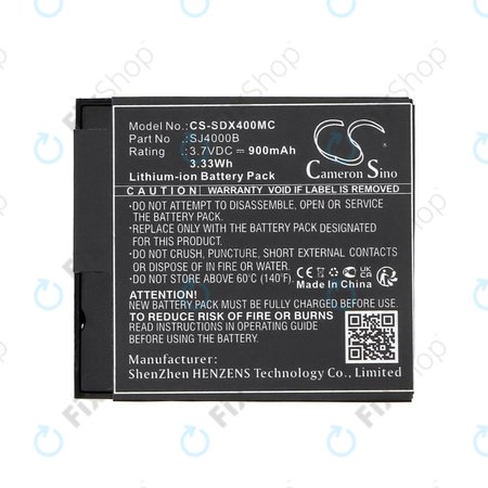 Baterija za SJCAM SJ4000, SJ5000, 900mAh, Li-Ion, 3.7V, SJ4000B, HQ