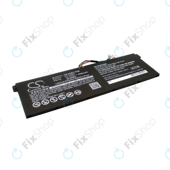 Baterija za Acer Aspire 5, 7 E5, V3, Chromebook 11, 13, 15, 3000mAh, Li-Pol, 15.2V, AC14B18K, HQ