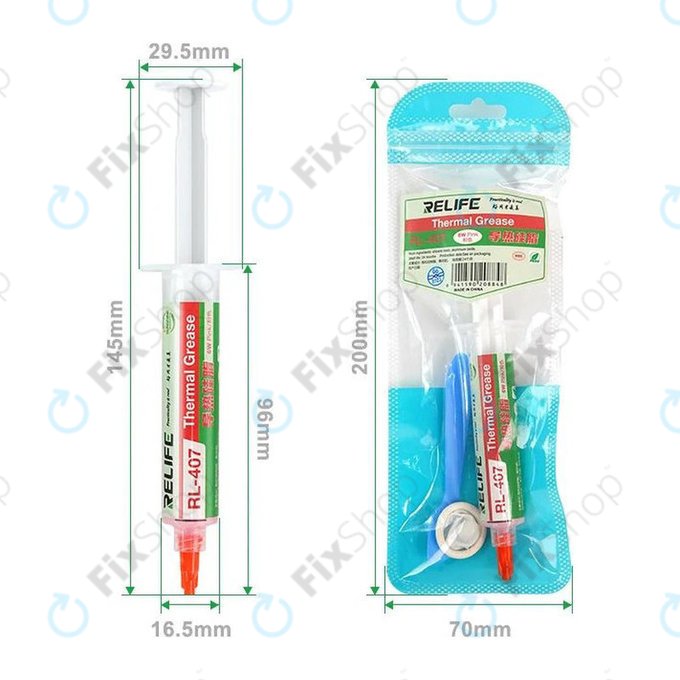 Silikonska termalna pasta Relife RL-407, 6 W/mK, 20g, ružičasta