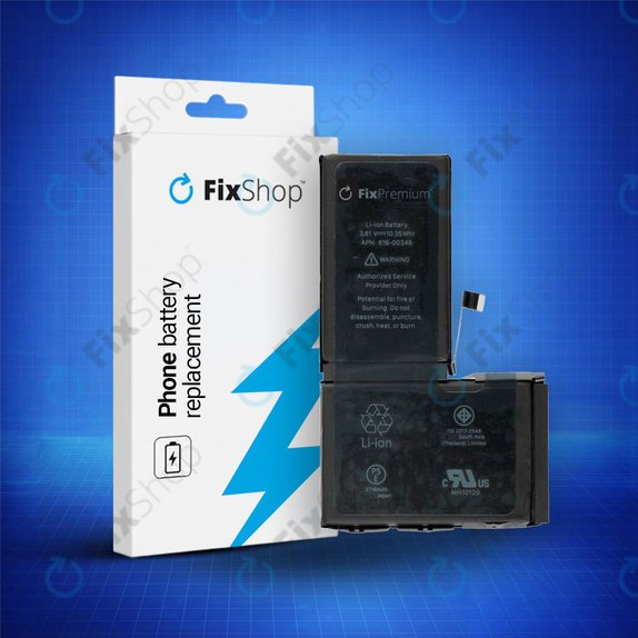 Baterija za iPhone X, 2716mAh, FixPremium