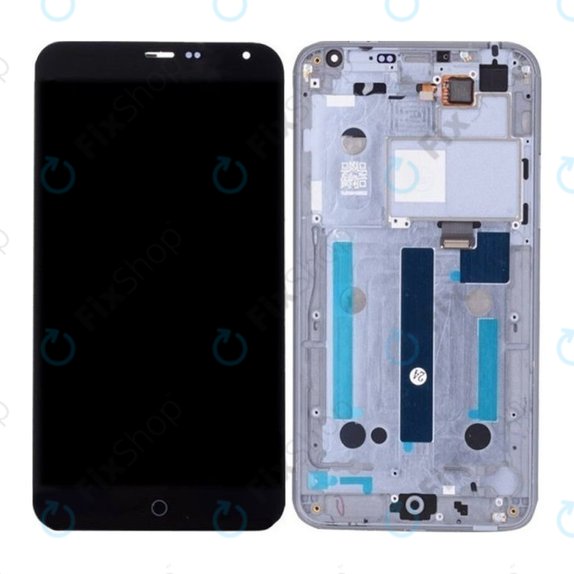 Meizu MX4 - LCD zaslon + zaslon osjetljiv na dodir + okvir (Black) TFT