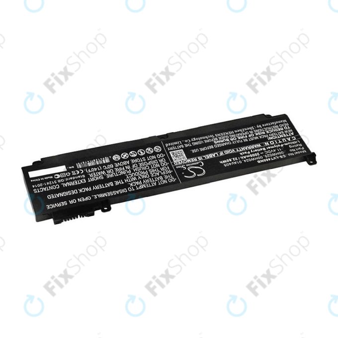 Baterija za Lenovo ThinkPad T460S, T470S, 2000mAh, Li-Pol, 11.4V, 00HW025, HQ